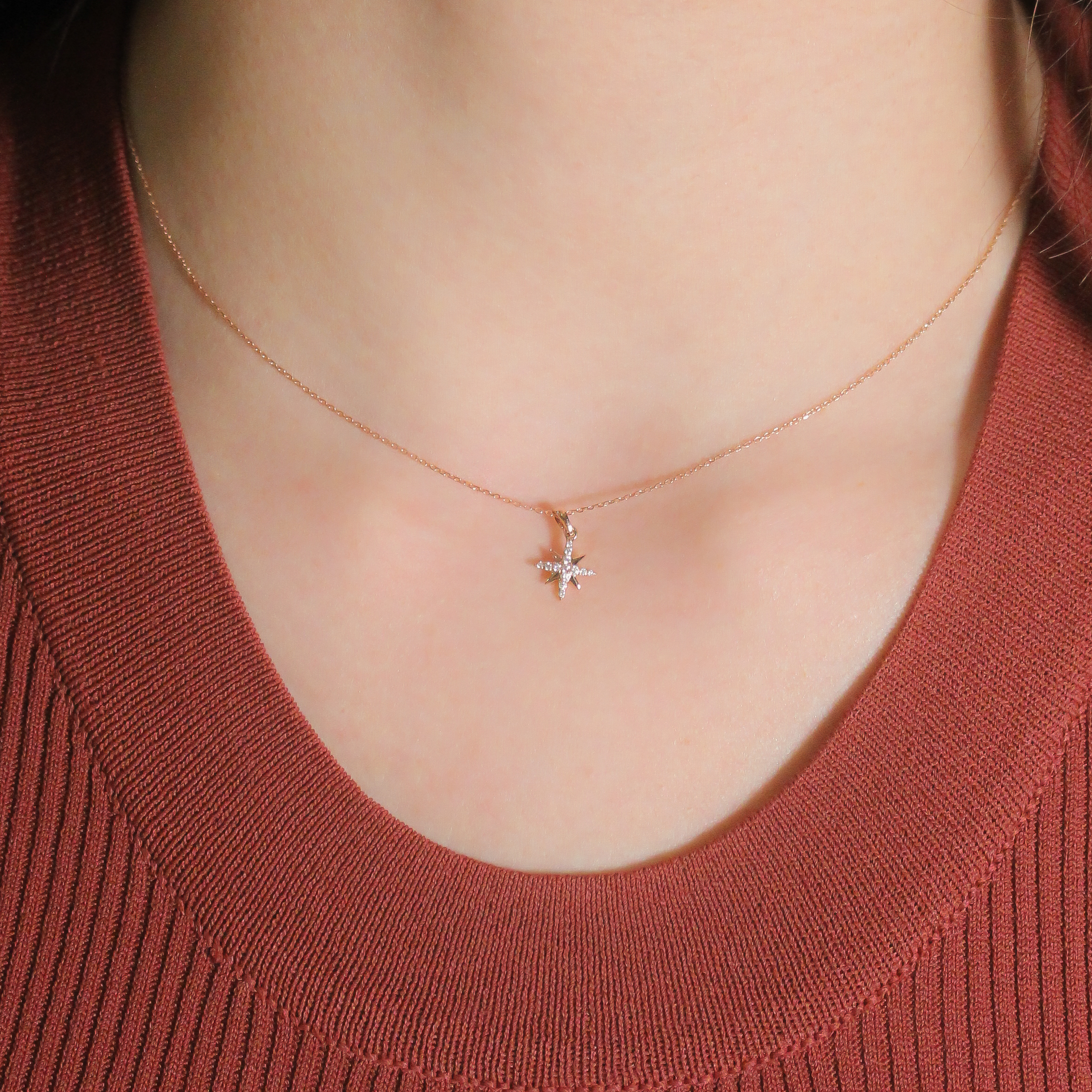 Starlight diamond necklace